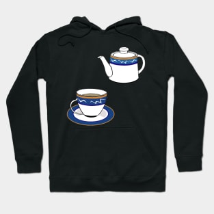 Tea Cup Print Hoodie